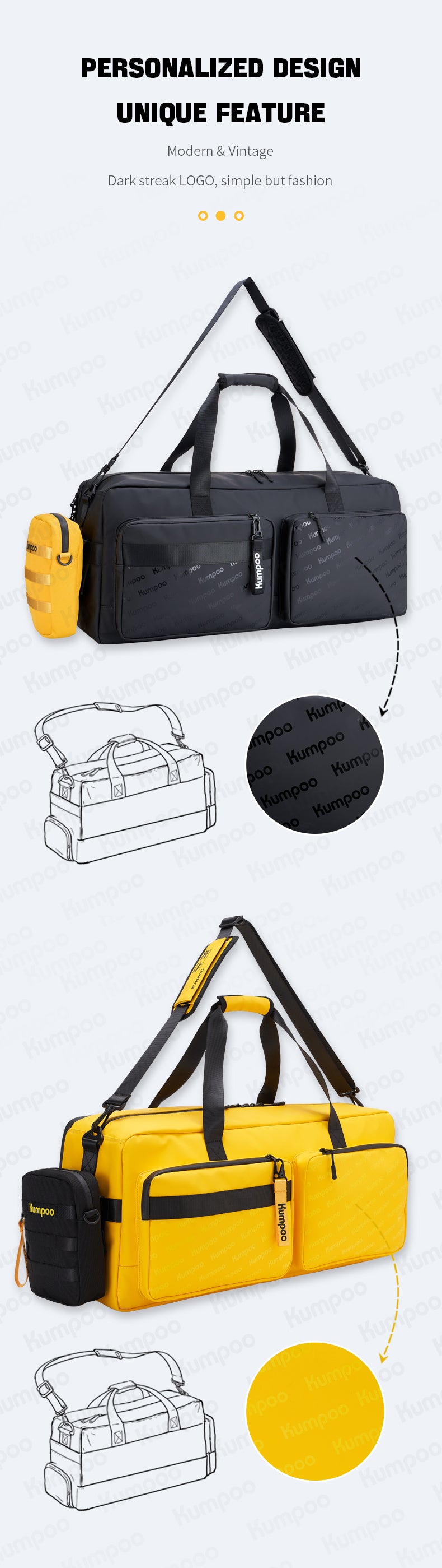 KUMPOO KB-369 RACKET BAG