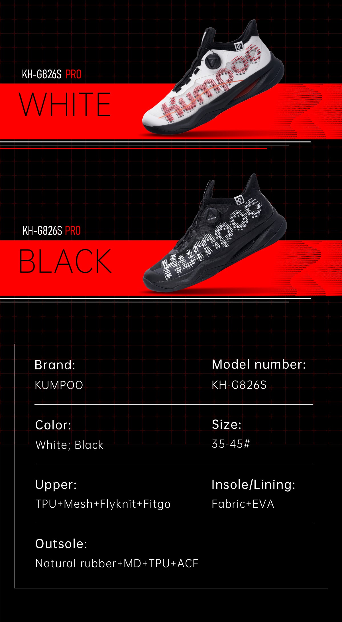 KUMPOO KH-G826S SHOES