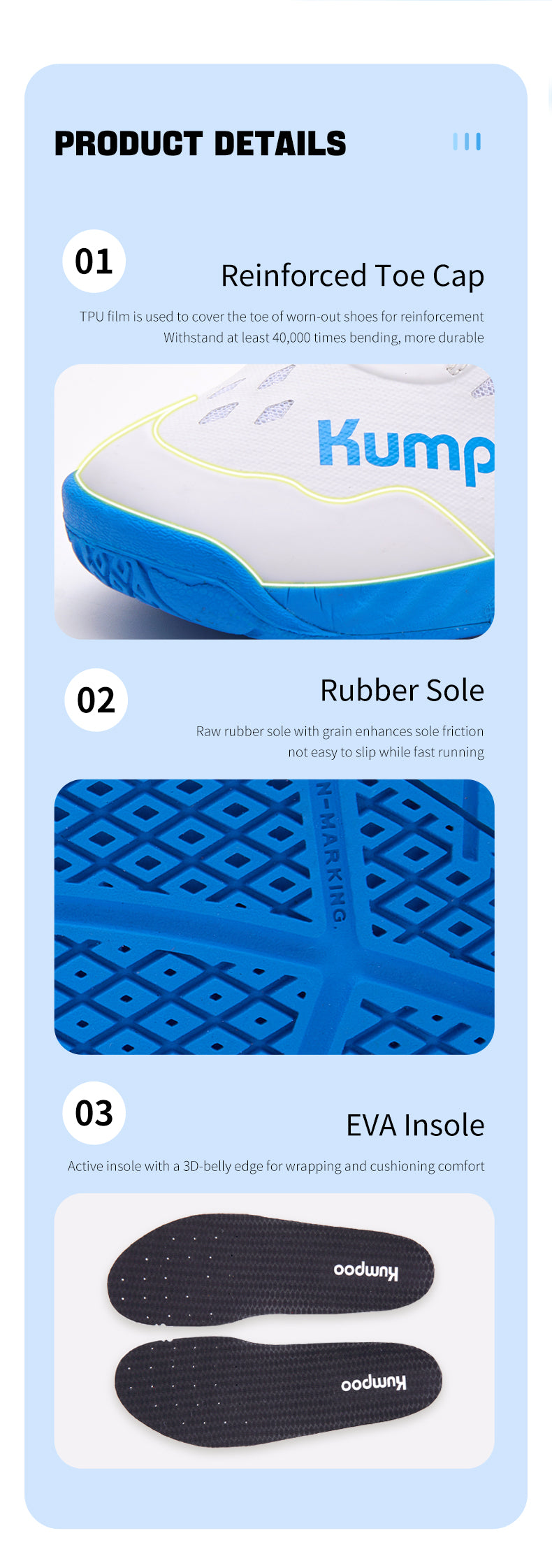 KUMPOO KH-J08 SHOES (KIDS)