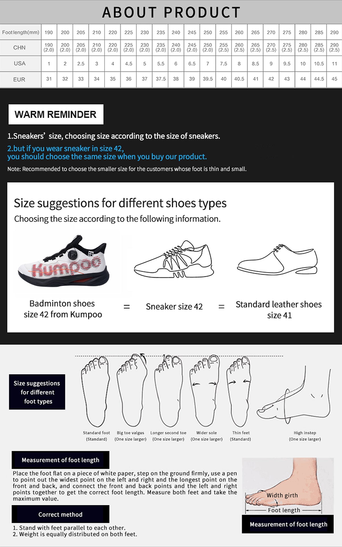 KUMPOO KH-G826S SHOES
