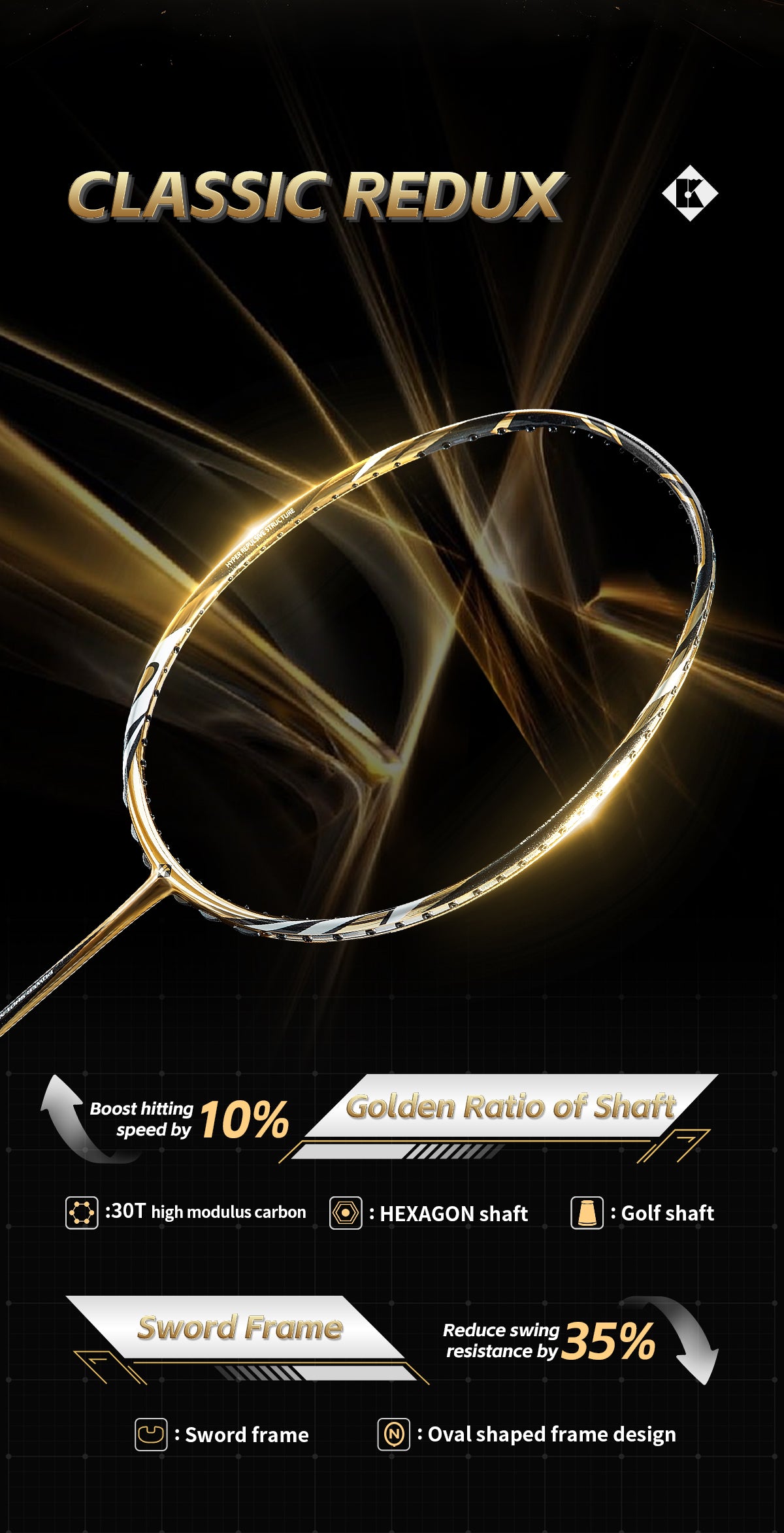 KUMPOO 2900II 4U RACKET