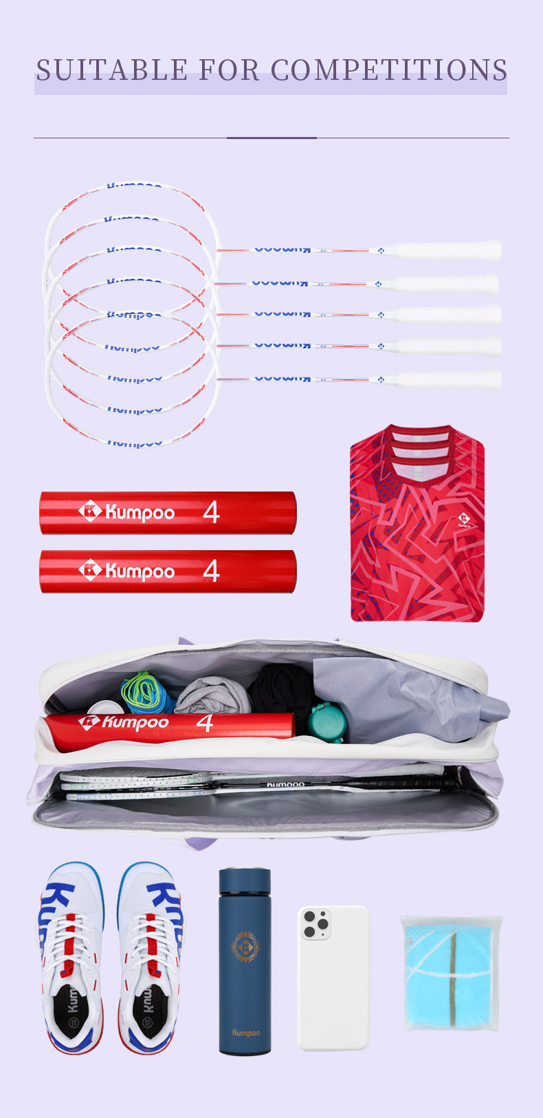 KUMPOO KB-366 RACKET BAG