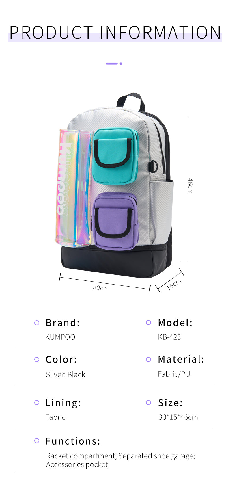 KUMPOO KB-423 BACKPACK