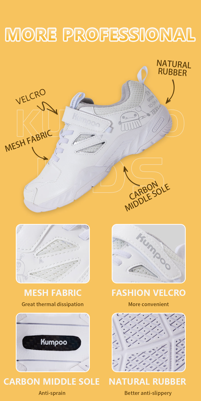 KUMPOO KH-F07J SHOES (KIDS)