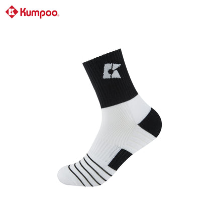 Kumpoo KSO-439 Badminton Socks - black