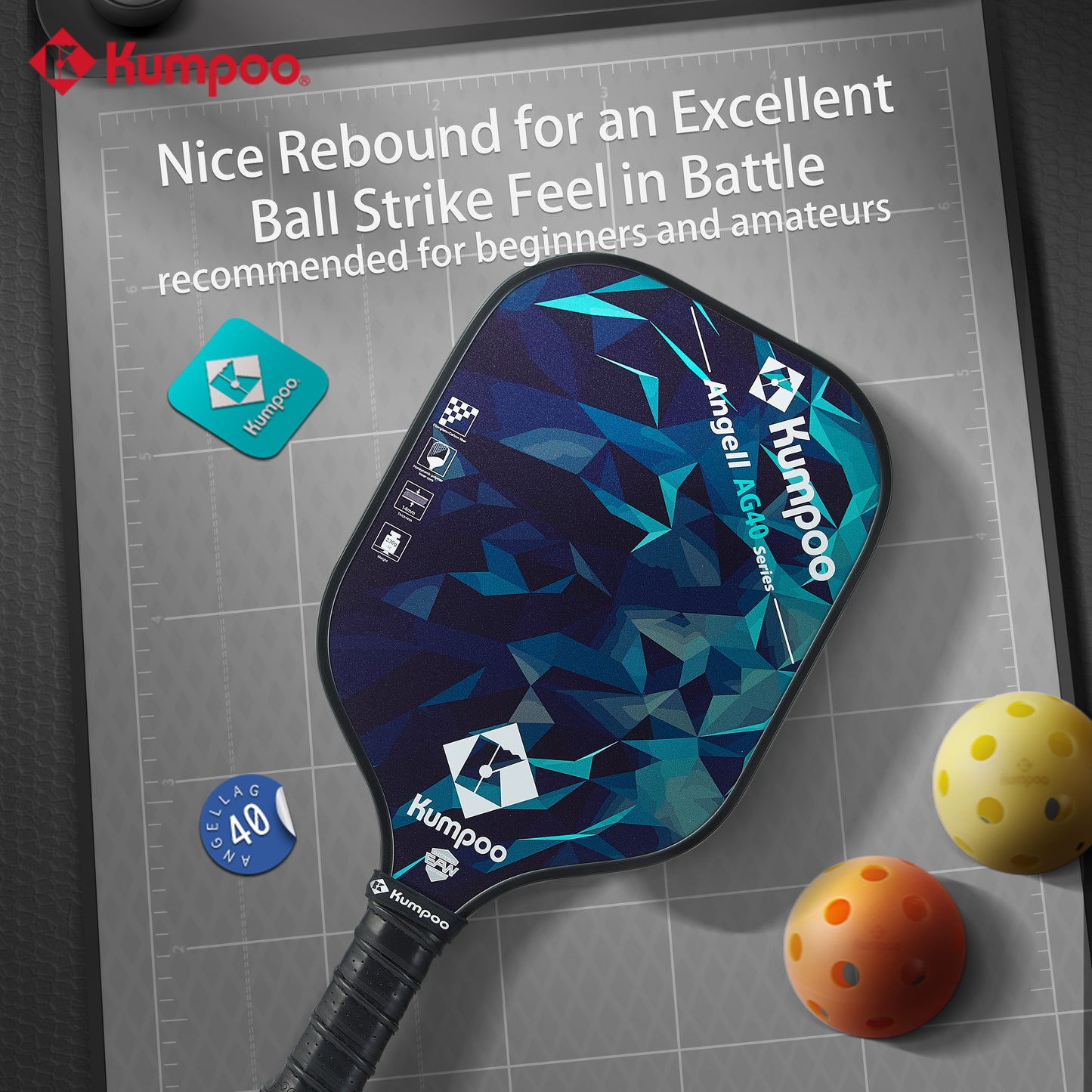 KUMPOO AngellAG40 PICKLEBALL PADDLE