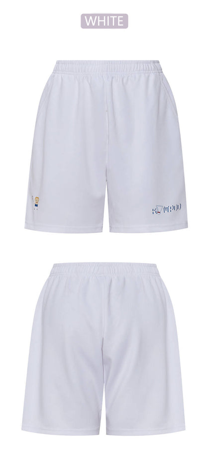 Kumpoo KP-302 Badminton Shorts - WHITE