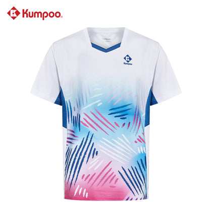 Kumpoo KW-4103 Badminton T-Shirt - WHITE