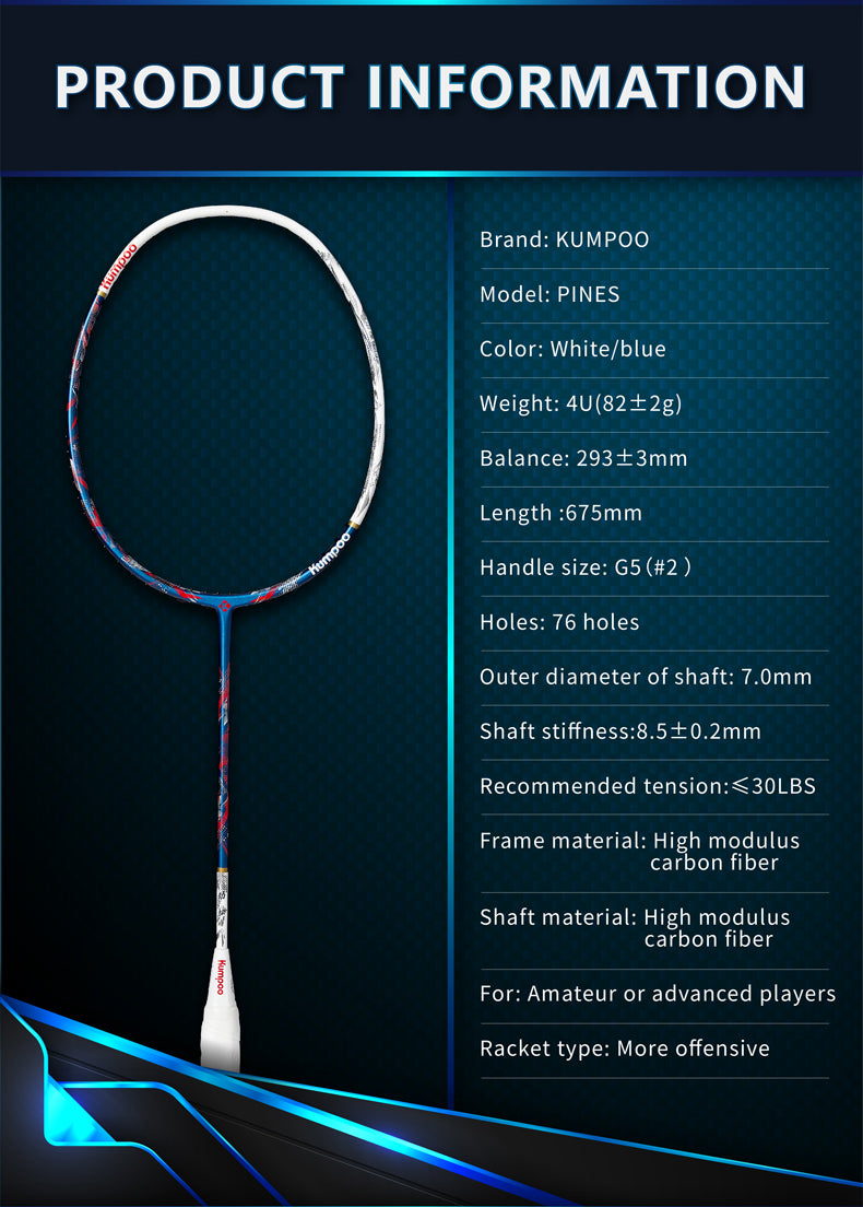 KUMPOO PINES (4U) RACKET