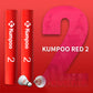 KUMPOO RED 2 SHUTTLECOCKS